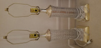 Unique Crystal / glass tall lamps