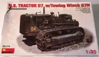 MiniArt 1/35 Caterpillar D7 Tractor w/ Towing Winch
