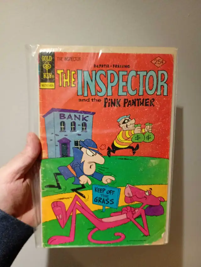 The Inspector and the pink panther comic