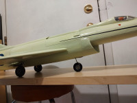 Handmade model of the Hawker WW2 fighterjet British RAF aircraft