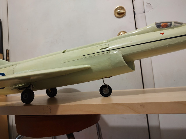 Handmade model of the Hawker WW2 fighterjet British RAF aircraft in Arts & Collectibles in City of Toronto