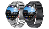 Montre intelligente neuve acier+silicone - Noir/Smartwatch new