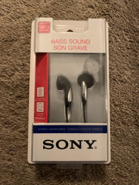 SONY MDR-E818LP Bass Sound Stereo Acoustic Headphones NEW
