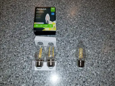 NOMA LED 40W EQ Dimmable Chandelier Filament Light Bulbs, View more