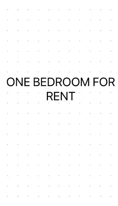 One Bedroom for RENT