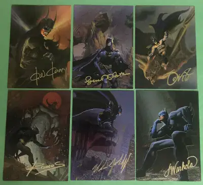 Various Batman trading cards, View more