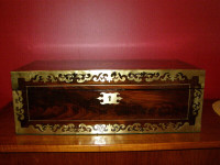 Collection of Antique Boxes - Tea Caddies Lapdesks Knife Boxes