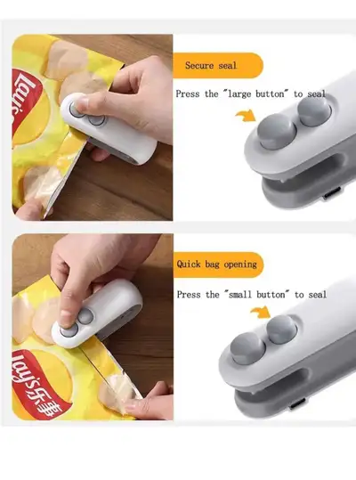 Mini Bag Sealer With Cutter And Magnet,  New Rechargeable, View more