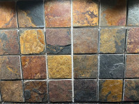 Natural Stone Tile for Backsplash, Multi-Coloured Slate