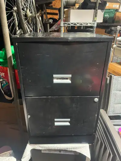 Black Filing Cabinet with Two Drawers - File Cabinet Low Profile, View more