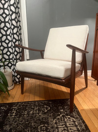 Mid century modern Teak lounge chair - made in Denmark -