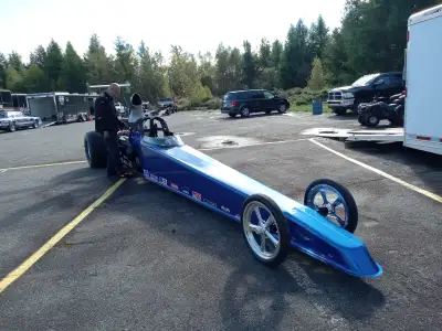 2008 S&W Dragster, Turn Key, small block chevy 427 stroker with only 25 runs on complete new engine,...