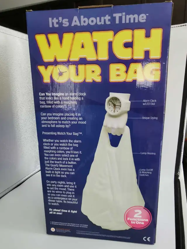 Watch Your Bag Alarm Clock - New