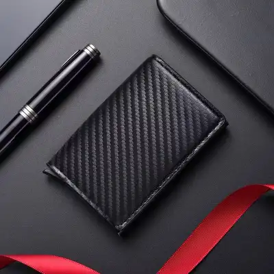 Carbon Fiber Slim RFID Blocking Wallet, View more