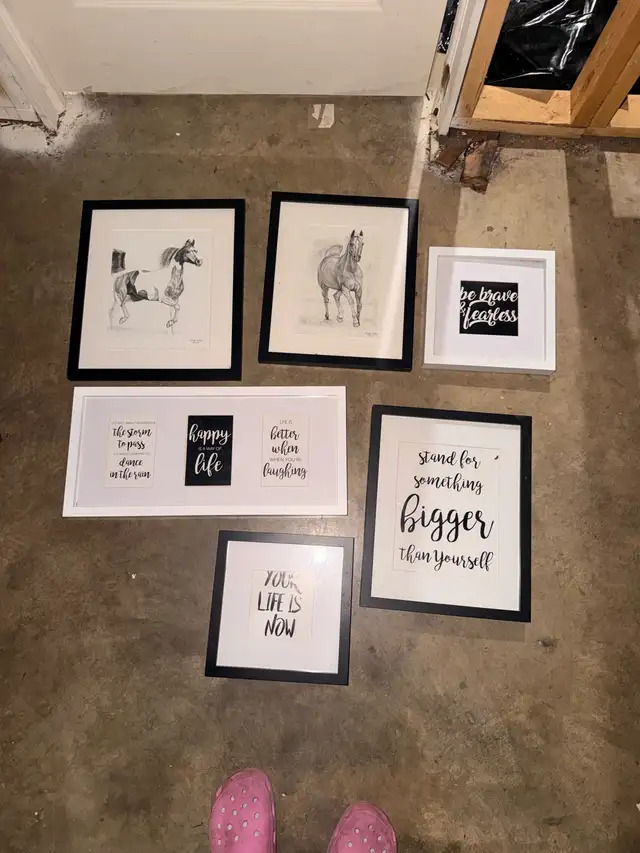 Assorted Framed Wall Art Collection