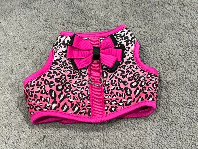 Pink dog harness, View more