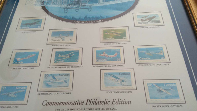 Canadian Aviation framed stamps $150 in COBOURG  in Arts & Collectibles in Oshawa / Durham Region - Image 3