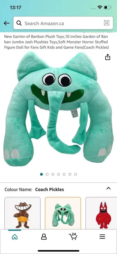 New Garten of Banban Plush Toys Coach Pickles) gift, View more