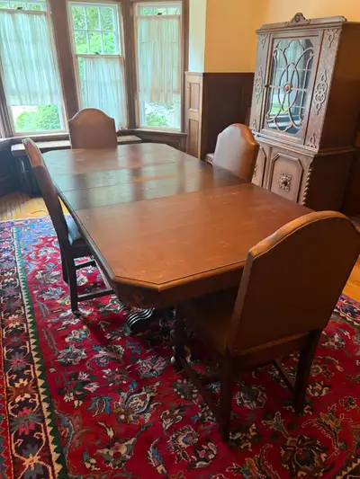 antique dining room set, View more