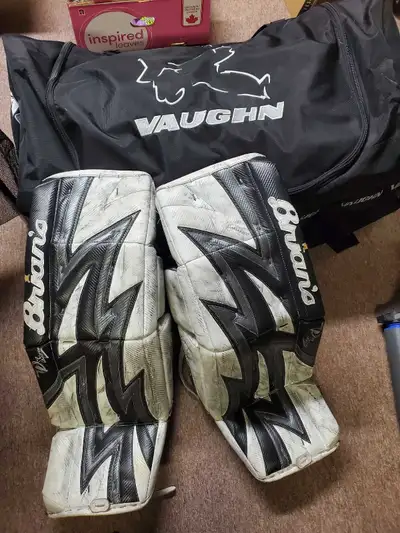 hockey goalie pads Brian's dx2pro and knee pads, View more