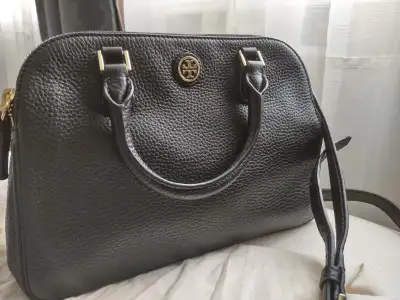 Tory Burch leather double zip satchel, View more