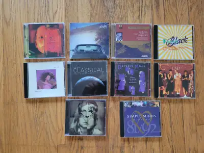 Ten CDs for sale. Sold individually or as a lot. Will ship. Located central Kitchener. ALICE in CHAI...