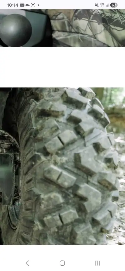 For sale 4 new take off atv tires. Putting new bigger tires on. Asking 500.00 obo. Size is 25x8x12 f...