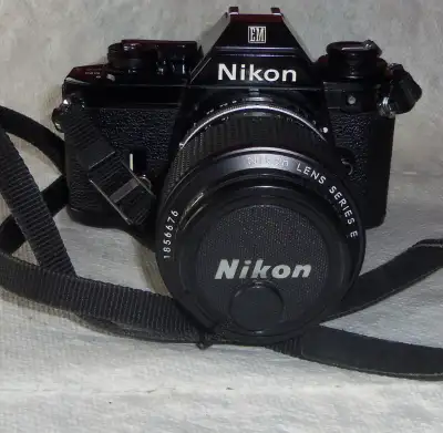 Vintage Nikon film camera w lens - same listed price for each