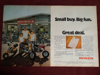 1972 Honda QA-50/Mini Trail Large 2-Page Original Ad