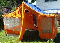 NEW CUSTOM  CANVAS ADD A ROOM WITH A ZIPPER TO FASTEN TO CANOPY