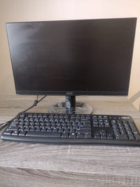 Monitor and Keyboard