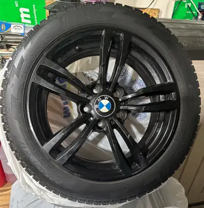 Set of 4 BMW Winter Wheels Came off a 2014 BMW 328 Lots of tire tread left. Just over 1 year of use....