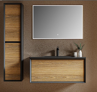 Bathroom Vanity Set- Sink, Cabinet and Mirror, View more