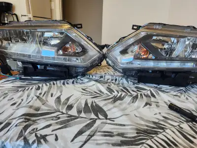 Brand new Nissan Rouge Headlights Assembly, Right and left side, fit on 2014 till 2017 years model.