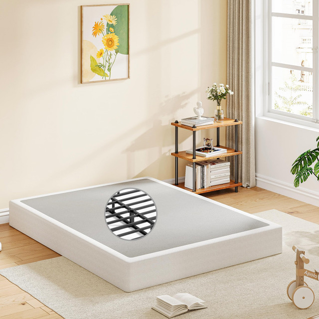 New EZBeds Metal Box-Spring Full Size Metal w/ Fabric Cover, 9” in Beds & Mattresses in City of Toronto