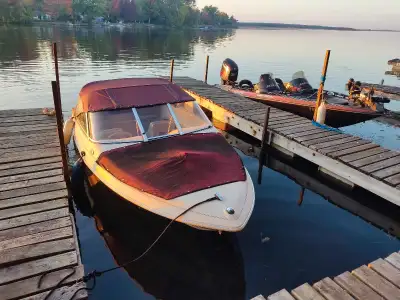 Sold pending pick up Saturday. Selling a well-loved 1998 Cutter 173 17ft Bowrider on a galvanized tr...