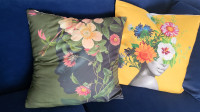 Pillow covers, abstract women with flowers, NEW