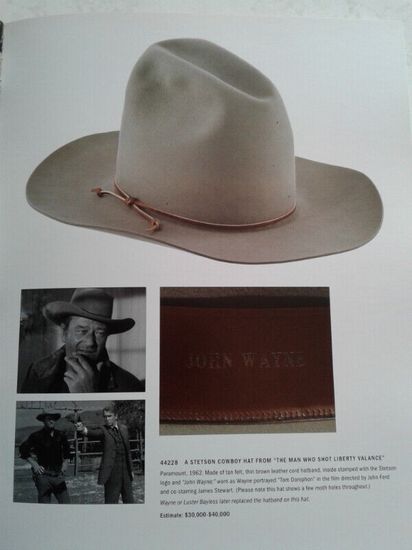 John Wayne  " Memorabilia Auction "  Catalogue  OCT. 2011 in Arts & Collectibles in Edmonton