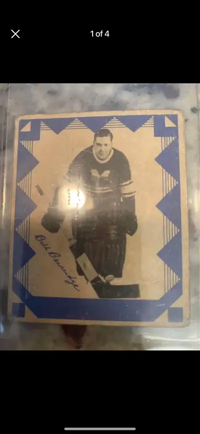 Vintage 1937-38 OPC Bill Beveridge nhl hockey card number 161, View more
