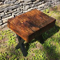 Side Table Hand Hewn