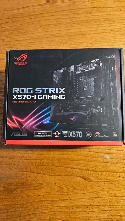 Asus Rog strix X570-I Gaming AM4 Mini ITX Motherboard, View more