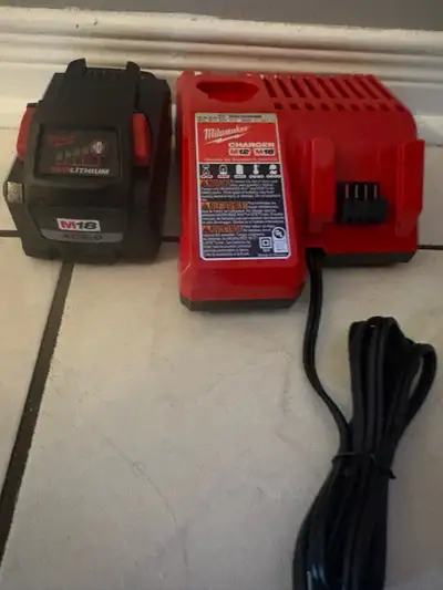 Milwaukee M18 Battery and Charger, View more