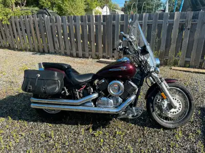 23,941 kms very good condition. A couple scuffs on rear fender from travel bags. Engine is beefed up...
