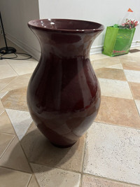 Maroon vase