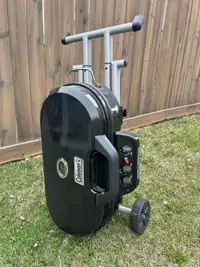 Coleman outdoor portable bbq on wheels 