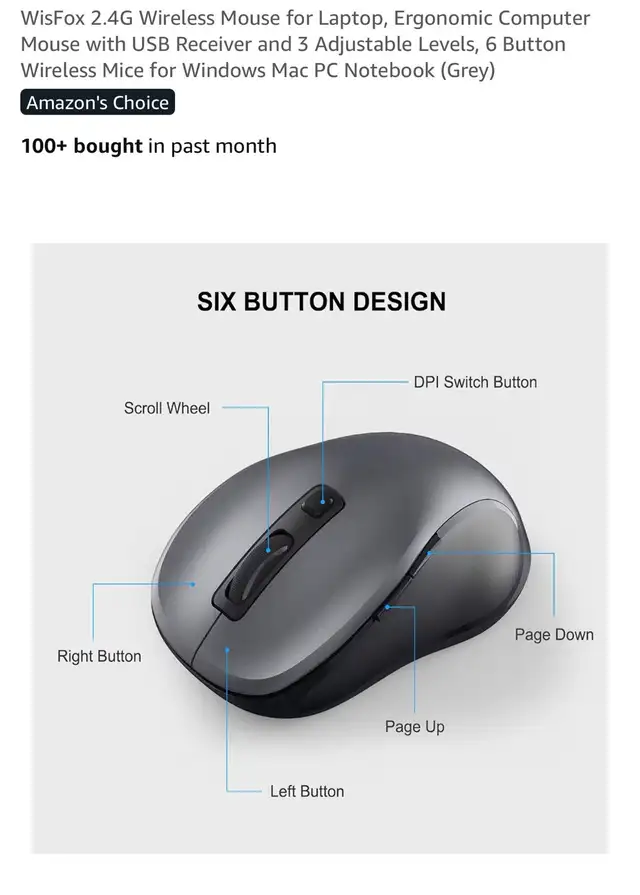 Wireless Mouse in Mice, Keyboards & Webcams in Markham / York Region - Image 5