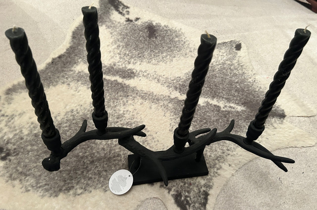 New Black antler candle holder  in Home Décor & Accents in Mississauga / Peel Region