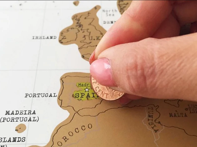 Scratch Map Original World Map, View more