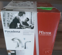 New. Pfister Pasadena bathroom tap set.