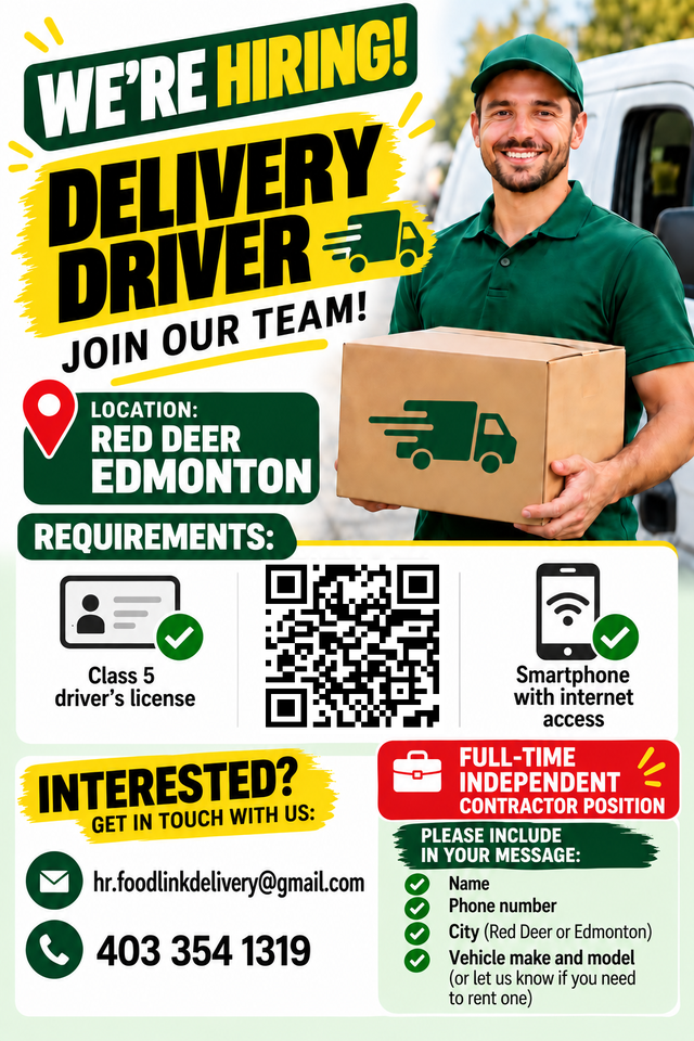 Delivery Driver | Drivers & Security | Red Deer | Free local ...